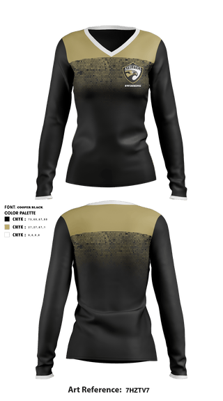 Women's Long Sleeve Vneck Shirt, Arroyo Valley High School Swimming, School Spirit Store, Teamtime, Team time, sublimation, custom sports apparel, team uniforms, spirit wear, spiritwear, sports uniforms, custom shirts, team store, custom team store, fundraiser sports, apparel fundraiser