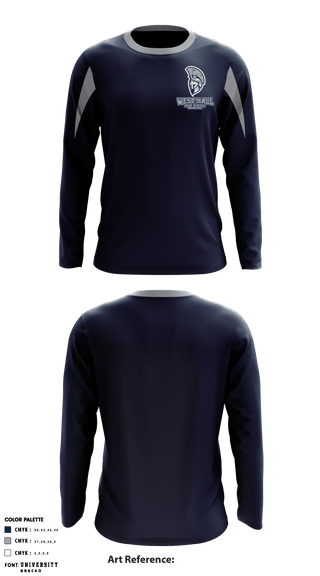 Long Sleeve Performance Shirt, West Hall High School Football, Football, Teamtime, Team time, sublimation, custom sports apparel, team uniforms, spirit wear, spiritwear, sports uniforms, custom shirts, team store, custom team store, fundraiser sports, apparel fundraiser