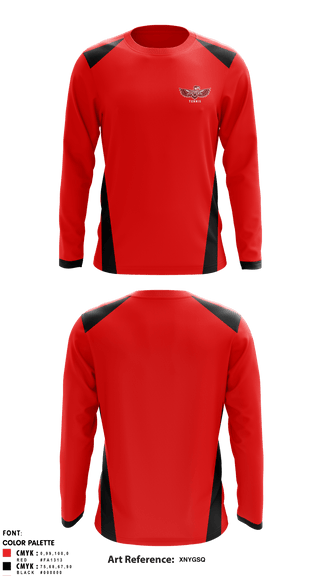 Long Sleeve Performance Shirt, Renton Redhawks, Tennis, Teamtime, Team time, sublimation, custom sports apparel, team uniforms, spirit wear, spiritwear, sports uniforms, custom shirts, team store, custom team store, fundraiser sports, apparel fundraiser
