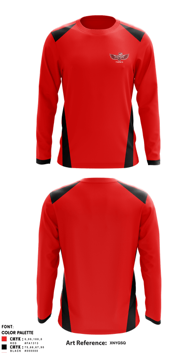 Renton Redhawks 34124165 Long Sleeve Performance Shirt - 4
