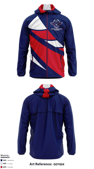 Windbreaker, Baptist Preparatory Upper School Football, Football, Teamtime, Team time, sublimation, custom sports apparel, team uniforms, spirit wear, spiritwear, sports uniforms, custom shirts, team store, custom team store, fundraiser sports, apparel fundraiser