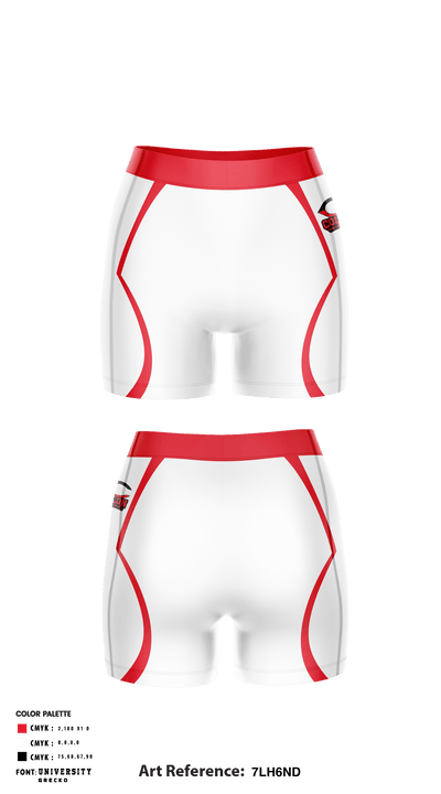 Colon High School Volleyball 83920382 Women's Compression Shorts - 1