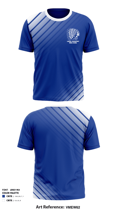 Lakehill Preparatory Middle School Cross Country 25453411 Short Sleeve Performance Shirt - 1
