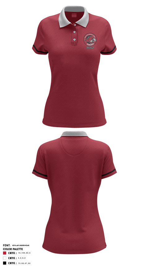 Women's Short Sleeve Performance Polo, Benedictine University Mesa Golf, Golf, Teamtime, Team time, sublimation, custom sports apparel, team uniforms, spirit wear, spiritwear, sports uniforms, custom shirts, team store, custom team store, fundraiser sports, apparel fundraiser