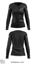 3BEB, Bad Co 50858334 Women's Long Sleeve V-neck Shirt - 2
