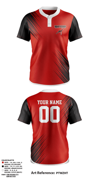 Two Button Softball Jersey, Hartford Central High School Softball, Softball, Teamtime, Team time, sublimation, custom sports apparel, team uniforms, spirit wear, spiritwear, sports uniforms, custom shirts, team store, custom team store, fundraiser sports, apparel fundraiser