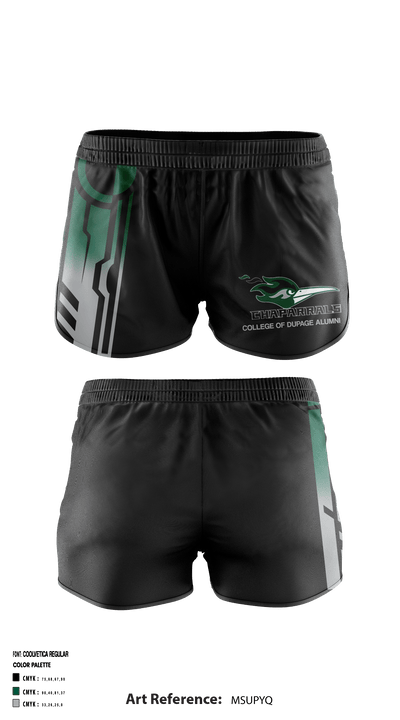College of DuPage Alumni 35400336 Women's Shorts - 1