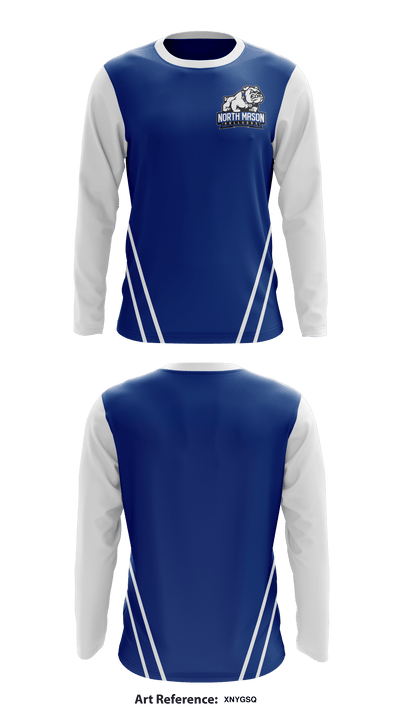 North Mason High School 86874889 Long Sleeve Performance Shirt - 1