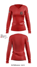 132 Fighter Wing 27146548 Women's Long Sleeve V-neck Shirt - 1