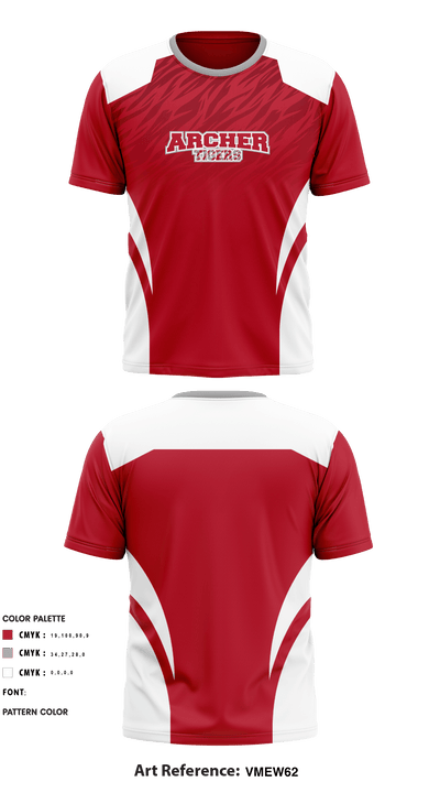 Archer Athletic Association 85302557 Short Sleeve Performance Shirt - 6