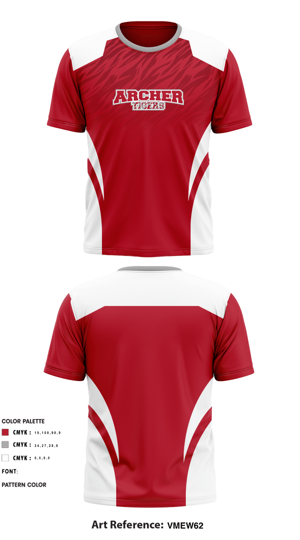 Short Sleeve Performance Shirt, Archer Athletic Association, School Spirit Store, Teamtime, Team time, sublimation, custom sports apparel, team uniforms, spirit wear, spiritwear, sports uniforms, custom shirts, team store, custom team store, fundraiser sports, apparel fundraiser