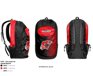 Gear Bag, Wagner High School Basketball, Men's Basketball, Teamtime, Team time, sublimation, custom sports apparel, team uniforms, spirit wear, spiritwear, sports uniforms, custom shirts, team store, custom team store, fundraiser sports, apparel fundraiser