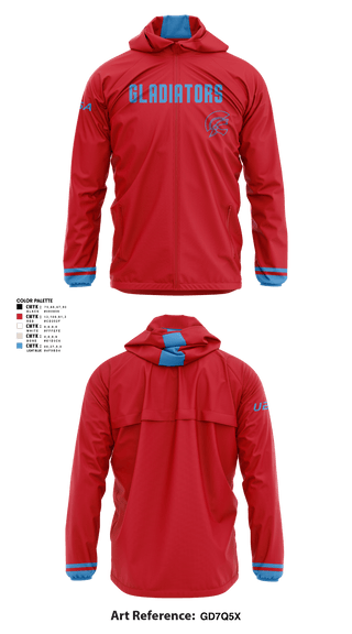 Windbreaker, Gladiator Gold, Baseball, Teamtime, Team time, sublimation, custom sports apparel, team uniforms, spirit wear, spiritwear, sports uniforms, custom shirts, team store, custom team store, fundraiser sports, apparel fundraiser