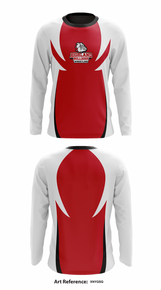 Long Sleeve Performance Shirt, Highland High School Wrestling, Wrestling, Teamtime, Team time, sublimation, custom sports apparel, team uniforms, spirit wear, spiritwear, sports uniforms, custom shirts, team store, custom team store, fundraiser sports, apparel fundraiser