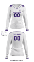 Whitesburg Christian Academy Women's Volleyball 7900769 Women's Long Sleeve V-neck Shirt - 2