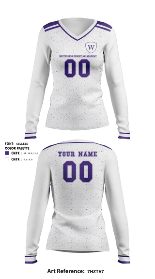 Women's Long Sleeve Vneck Shirt, Whitesburg Christian Academy Women's Volleyball, Women's Volleyball, Teamtime, Team time, sublimation, custom sports apparel, team uniforms, spirit wear, spiritwear, sports uniforms, custom shirts, team store, custom team store, fundraiser sports, apparel fundraiser