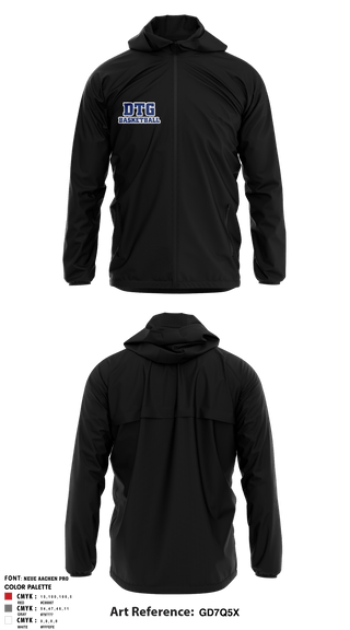 Windbreaker, DTG Spring Basketball, Men's Basketball, Teamtime, Team time, sublimation, custom sports apparel, team uniforms, spirit wear, spiritwear, sports uniforms, custom shirts, team store, custom team store, fundraiser sports, apparel fundraiser