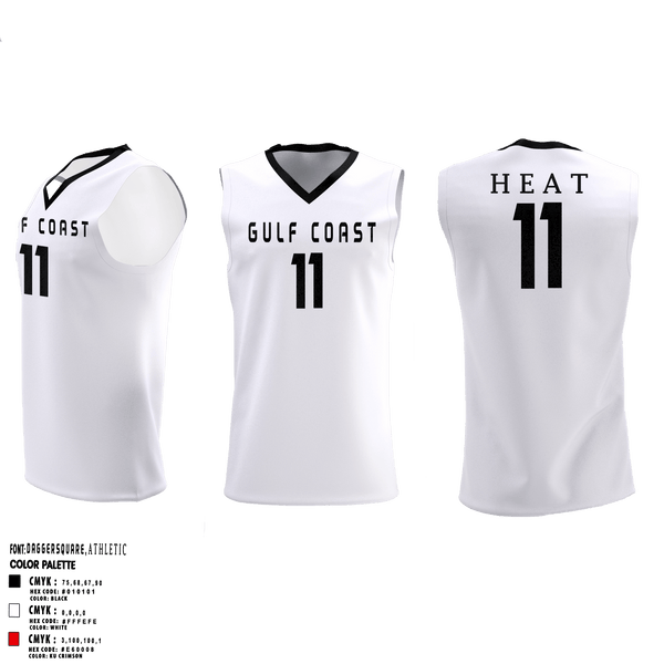 Gulf Coast Heat Basketball 74012011 Reversible Basketball Jersey - 1