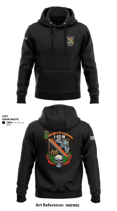 B CO 1-69th IN 22513555 Hoodie - 8