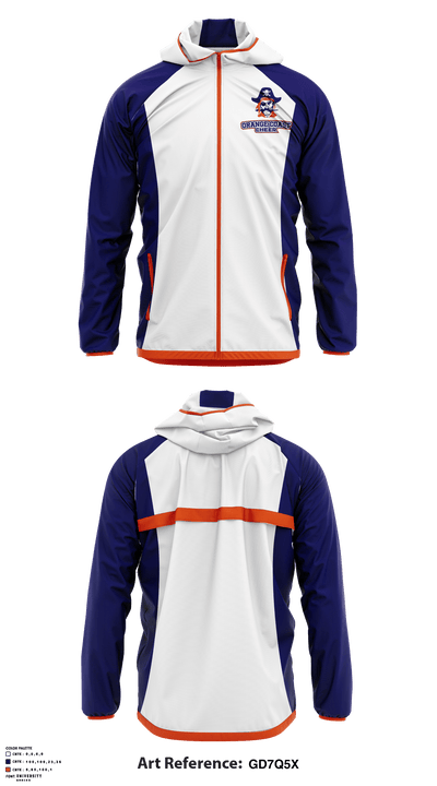 Orange Coast College Cheer 35245430 Windbreaker - 2