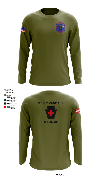 1-150TH AHB MED 80933966 Long Sleeve Performance Shirt - 4