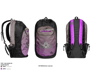 Gear Bag, RENEGADES, Football, Teamtime, Team time, sublimation, custom sports apparel, team uniforms, spirit wear, spiritwear, sports uniforms, custom shirts, team store, custom team store, fundraiser sports, apparel fundraiser