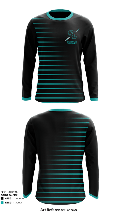 Spanaway Lake High School Cross Country 80277463 Long Sleeve Performance Shirt - 1