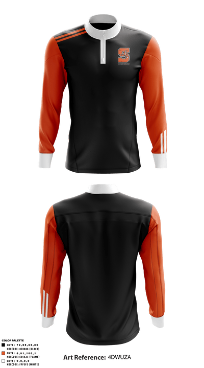 Stoughton High School Wrestling 25332474 Quarter Zip Jacket - 1