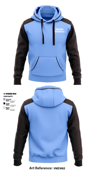 Hoodie, Sharks, Baseball, Teamtime, Team time, sublimation, custom sports apparel, team uniforms, spirit wear, spiritwear, sports uniforms, custom shirts, team store, custom team store, fundraiser sports, apparel fundraiser