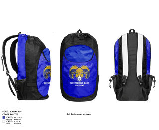 Gear Bag, CHESTERFIELD RAMS, Wrestling, Teamtime, Team time, sublimation, custom sports apparel, team uniforms, spirit wear, spiritwear, sports uniforms, custom shirts, team store, custom team store, fundraiser sports, apparel fundraiser