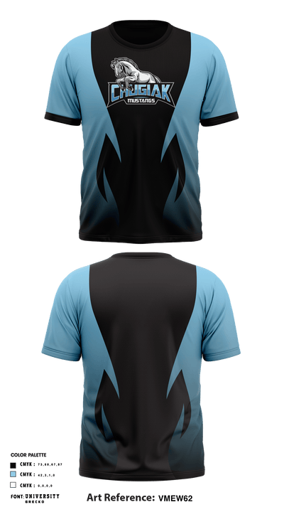 Chugiak High School Cross Country 40853261 Short Sleeve Performance Shirt - 1
