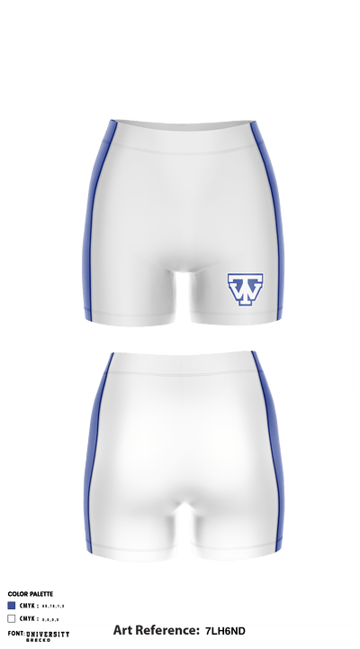 Daniel Webster High School Women's Volleyball 14001476 Compression Shorts - 1