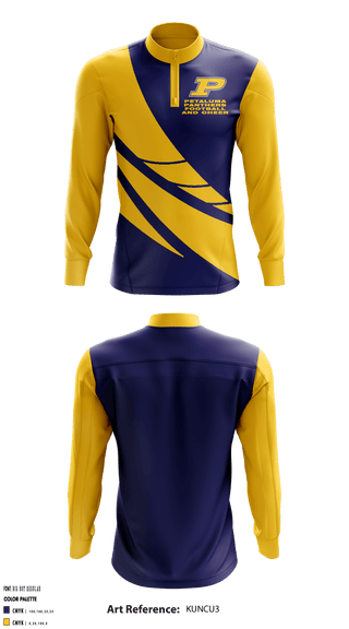 Quarter Zip Jacket, Petaluma Panthers Football And Cheer, Football, Teamtime, Team time, sublimation, custom sports apparel, team uniforms, spirit wear, spiritwear, sports uniforms, custom shirts, team store, custom team store, fundraiser sports, apparel fundraiser