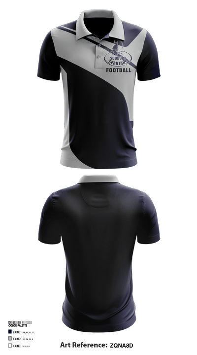 Sudbury Spartans 95622360 Short Sleeve Performance Polo - 1