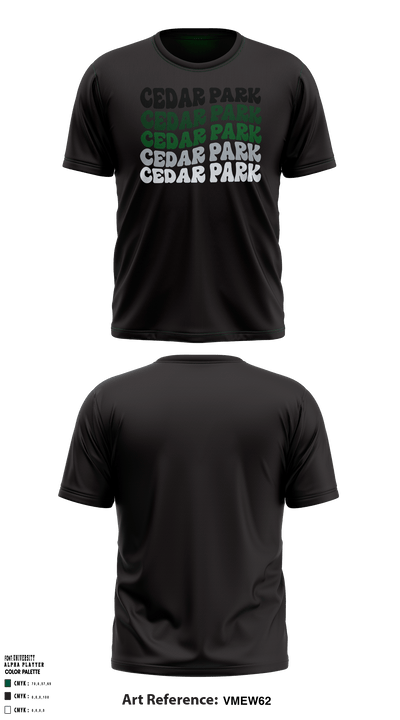 Cedar Park Timberwolves 13556335 Short Sleeve Performance Shirt - 14png