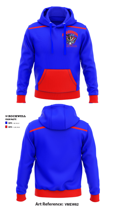 Allen Ellender Memorial High School Swimming 55809402 Hoodie - 1