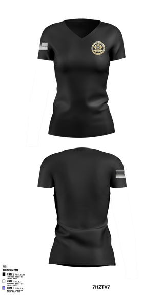 Women's Short Sleeve Vneck Shirt, , Police, Teamtime, Team time, sublimation, custom sports apparel, team uniforms, spirit wear, spiritwear, sports uniforms, custom shirts, team store, custom team store, fundraiser sports, apparel fundraiser