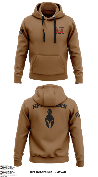 1st Platoon, 441st EN 71926407 Hoodie - 6