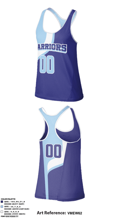 WARRIORS 31564520 Women's Track Singlet - 1