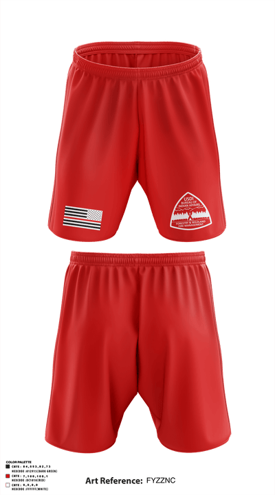 Wind River Agency Fire & Forestry 75939115 Athletic Shorts With Pockets - 2