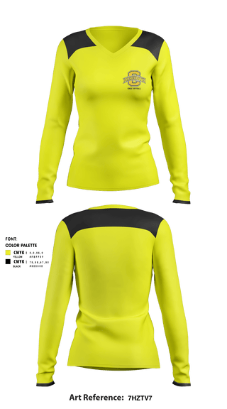Women's Long Sleeve Vneck Shirt, Heights Girls' Softball, Softball, Teamtime, Team time, sublimation, custom sports apparel, team uniforms, spirit wear, spiritwear, sports uniforms, custom shirts, team store, custom team store, fundraiser sports, apparel fundraiser