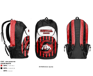 Gear Bag, Central High School Soccer, Men's Soccer, Teamtime, Team time, sublimation, custom sports apparel, team uniforms, spirit wear, spiritwear, sports uniforms, custom shirts, team store, custom team store, fundraiser sports, apparel fundraiser