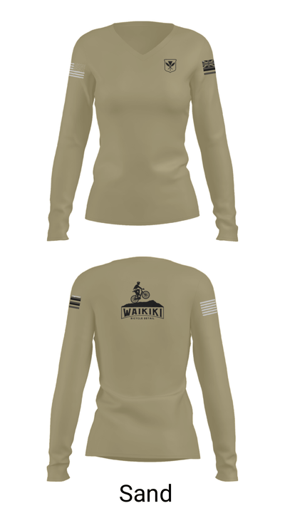Waikiki Bicycle Detail 39283134 Women's Long Sleeve V-neck Shirt - 46