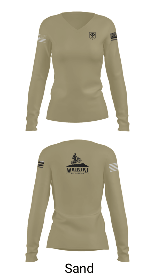 Women's Long Sleeve Vneck Shirt, , Police, Teamtime, Team time, sublimation, custom sports apparel, team uniforms, spirit wear, spiritwear, sports uniforms, custom shirts, team store, custom team store, fundraiser sports, apparel fundraiser