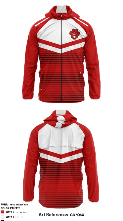 Colleyville Heritage High School Cheer 64869886 Windbreaker - 1