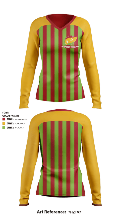 Hawaii Gamers & Streaming Association 501c3 60906741 Women's Long Sleeve V-neck Shirt - 1