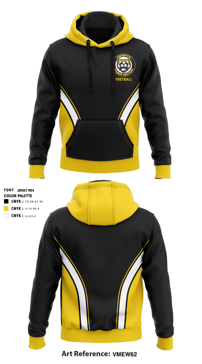 Cleveland Heights High School Football 61040055 Hoodie - 1