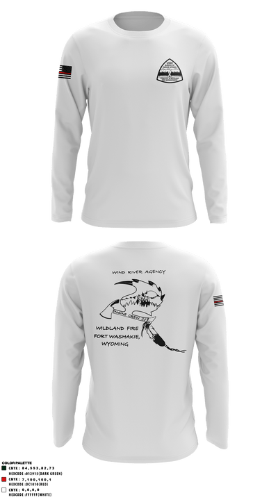 Wind River Agency Fire & Forestry 75939115 Long Sleeve Performance Shirt - 3
