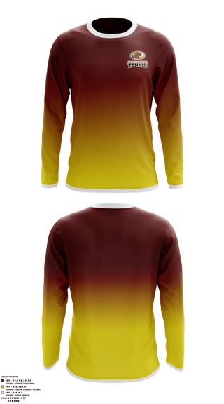 Long Sleeve Performance Shirt, South Windsor High School Tennis, Tennis, Teamtime, Team time, sublimation, custom sports apparel, team uniforms, spirit wear, spiritwear, sports uniforms, custom shirts, team store, custom team store, fundraiser sports, apparel fundraiser
