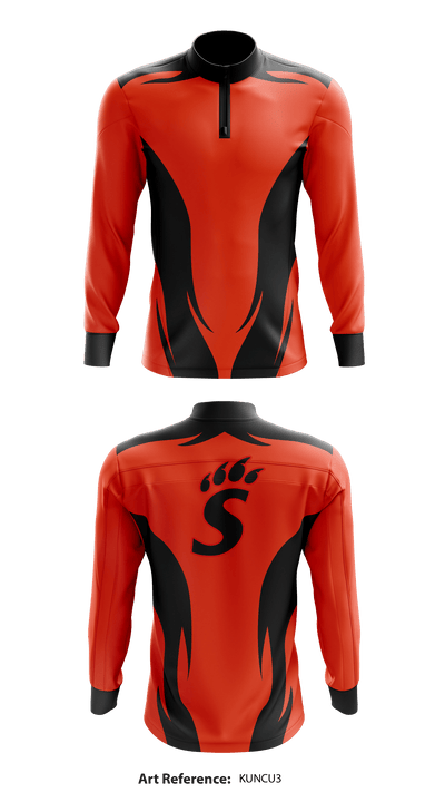 Spencerville High School Cheer 17427308 Quarter Zip Jacket - 1